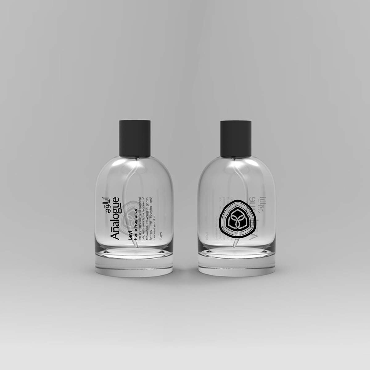 A home fragrance bottle beside its box